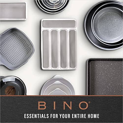 BINO, Plastic Organizer Bins, Large - 2 Pack, Clear