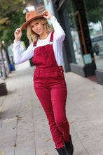 Scarlet High Waist Denim Double Cuff Overalls