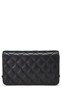 Chanel, Pre-Loved Black Quilted Lambskin Full Flap Mini, Black