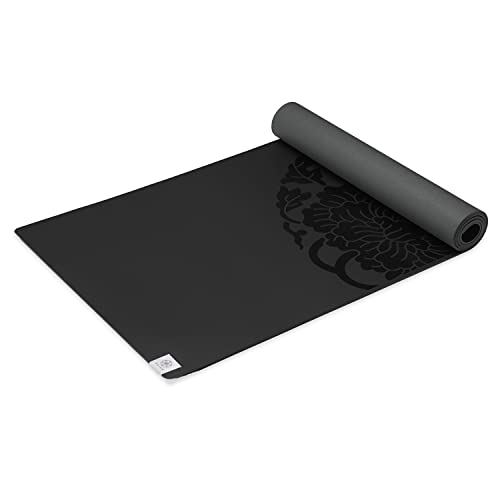 Gaiam Exercise & Fitness Mat - Premium Dry-Grip Thick Non Slip for Hot Yoga, Pilates & Floor Workouts (68