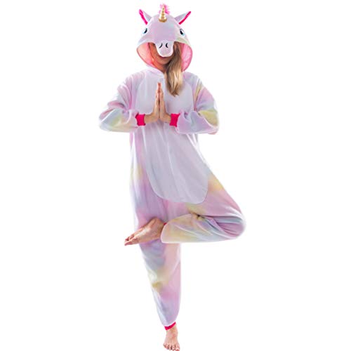 Spooktacular Creations Unicorn Onesie Costume Pajamas Adult (Large)