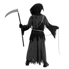 Spooktacular Creations Child Unisex Glowing Eyes Grim Reaper Costume, Phantom Costume for Creepy Phantom Halloween Costume-M(8-10yr)