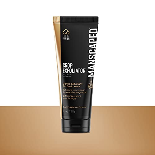 MANSCAPED® Crop Exfoliator™ Gentle Groin Exfoliant Scrub to Soothe and Clear the Skin, Vegan, Cruelty-Free (3.5 oz)