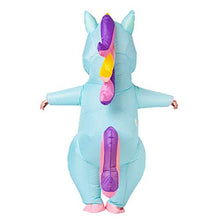 Spooktacular Creations Full Body Unicorn Inflatable Costume Adult (Blue)