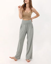 ODODOS Women's Wide Leg Palazzo Lounge Pants with Pockets Light Weight Loose Comfy Casual Pajama Pants-28 inseam, Gray Heather, Medium