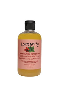Locsanity Rosewater and Peppermint 2-1 Moisturizing and Nourishing Shampoo