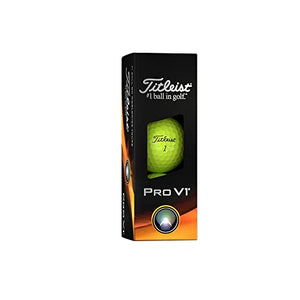 Titleist Pro V1 Golf Balls, Yellow, One Dozen