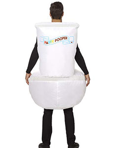 Spirit Halloween Adult Party Pooper Inflatable Costume | Funny Halloween Costume | Easy Costume | Fan-Operated Costume