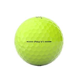 Titleist Pro V1 Golf Balls, Yellow, One Dozen