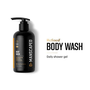 MANSCAPED® Crop Essentials, Male Care Hygiene Bundle, Includes Refined™ Body Wash, Crop Preserver™ Moisturizing Ball Deodorant, Crop Reviver™ Body Toner and Magic Mat™ Disposable Shaving Mats