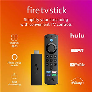 Amazon Fire TV Stick with Alexa Voice Remote (includes TV controls), free & live TV without cable or satellite, HD streaming device