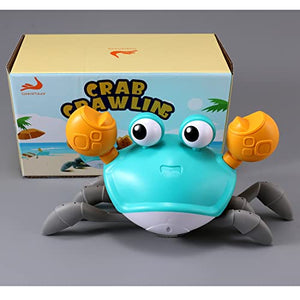 Baby Toys Infant Crawling Crab: Tummy Time Toy Gifts 3 4 5 6 7 8 9 10 11 12 Babies Boy Girl 3-6 6-12 Learning Crawl 9-12 12-18 Walking Toddler 36 Months Old Music Development Interactive Birthday Gift