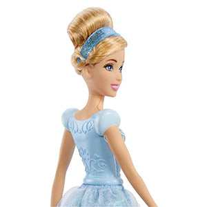 Mattel Disney Princess Dolls,Cinderella Posable Fashion Doll with Sparkling Clothing and Accessories,Disney Movie Toys