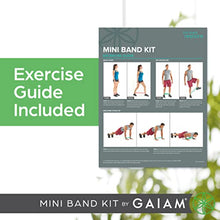 Gaiam Restore Mini Band Kit, Set of 3, Light, Medium, Heavy Lower Body Loop Resistance Bands for Legs and Booty Exercises & Workouts, 12" x 2" Bands