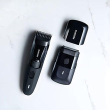 MANSCAPED® The Beard Hedger™ Premium Men's Beard Trimmer & The Handyman™ Compact Face Shaver with Long-Hair Leveler & Foil Blades