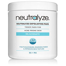 Neutralyze Exfoliating Acne Wipes - Maximum Strength, Dual Textured Acne Pads for Face & Back - Medical Grade 2% Mandelic Acid & Salicylic Acid Pads - Acne Cleansing Pads (100 Acne Face Wipes)