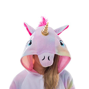 Spooktacular Creations Unicorn Onesie Costume Pajamas Adult (Large)