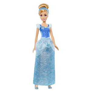 Mattel Disney Princess Dolls,Cinderella Posable Fashion Doll with Sparkling Clothing and Accessories,Disney Movie Toys