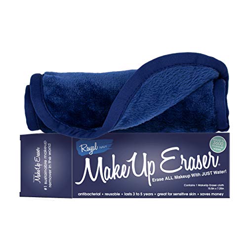 The Original MakeUp Eraser, Erase All Makeup With Just Water, Including Waterproof Mascara, Eyeliner, Foundation, Lipstick, and More (Royal Navy)