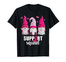 Breast Cancer Awareness Shirt For Women Gnomes Support Squad T-Shirt