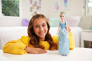 Mattel Disney Princess Dolls,Cinderella Posable Fashion Doll with Sparkling Clothing and Accessories,Disney Movie Toys