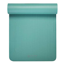 Gaiam Essentials Thick Yoga Mat Fitness & Exercise Mat With Easy-Cinch Carrier Strap, Teal, 72"L X 24"W X 2/5 Inch Thick