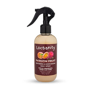 Locsanity Daily Moisturizing Spray - Passion Fruit Hair Scalp Moisturizer , Refreshening , for Dreadlocks , Sisterlock , Microlock - Controls Frizz , Oil-Free