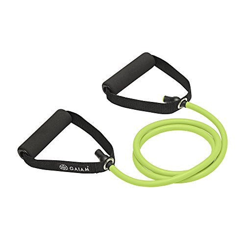 Gaiam Resistance Cord with Door Attachment, Medium, Green