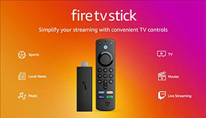 Amazon Fire TV Stick with Alexa Voice Remote (includes TV controls), free & live TV without cable or satellite, HD streaming device