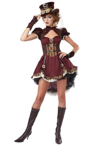 Adult Steampunk Lady Costume Medium