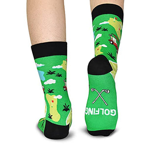 Funny Golf Gifts for Men Golfers, I'd Rather Be Golfing Socks Novelty Christmas Gift Medium