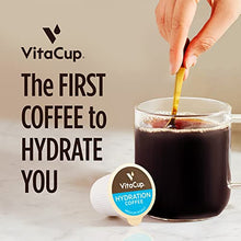 VitaCup Hydration Coffee Pods, The First Coffee That Hydrates You w/Electrolytes, Coconut Water, Pink Himalayan Salt, Magnesium, Medium Roast,Single Serve Pod compatible w/Keurig K-Cup Brewers, 18Ct