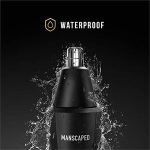 MANSCAPED™ The Weed Whacker™ Nose and Ear Hair Trimmer – 9,000 RPM Precision Tool with Rechargeable Battery, Wet/Dry, Easy to Clean, Hypoallergenic Stainless Steel Replaceable Blade