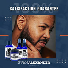 Evan Alexander Fine Grooming MY Next Level Skin Care Kit, Moisturizing, Exfoliating and Organic Facial Kit for Men, Set of 4