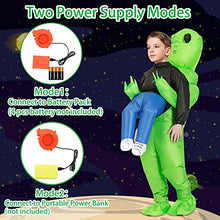 ZIZWO Inflatable Alien Costume Kids/Teens, Alien Blow Up Costume Funny Alien Halloween Inflatable Costumes for Kids Boys (Alien-Teens)