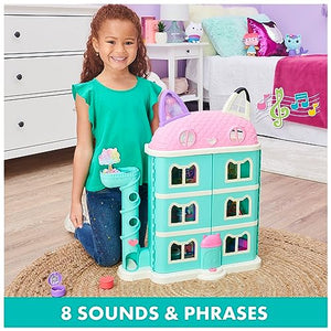 Gabby's Dollhouse, Purrfect Dollhouse with 15 Pieces including Toy Figures, Furniture, Accessories and Sounds, Kids Toys for Ages 3 and up