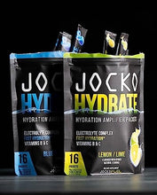 Jocko Fuel Hydrate Electrolytes Powder Packets No Sugar - Hydration Amplifier Packets for Recovery, Dehydration, & Exercise - with Vitamins B6, B12 & C (16 Packets) Blue Raspberry