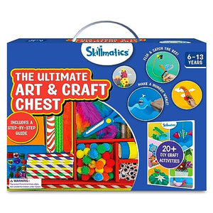 Skillmatics Ultimate Art & Craft Activity Kit, 2000+ Pieces, Art & Craft Supplies, DIY Creative Activity, Step-by-Step Guide, Gifts for Girls & Boys Ages 6 to 13