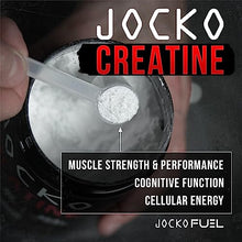 Jocko Fuel Creatine Monohydrate Powder - Creatine for Men & Women, Supplement for Athletic Performance & Muscle Health, 90 Servings 16 oz (Unflavored)