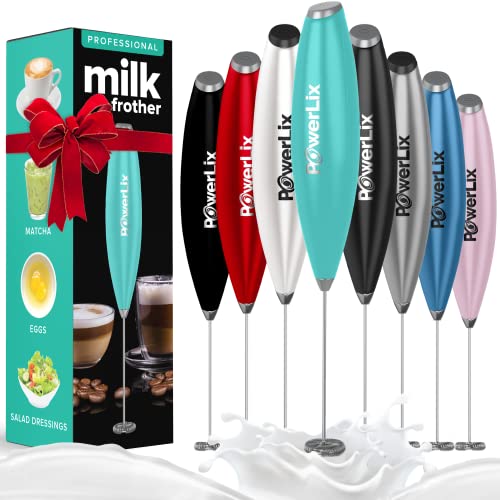 Electric Milk Frother Handheld With Stainless Steel Stand Battery