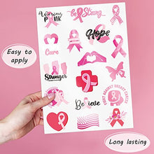 70pcs Pink Ribbon Breast Cancer Awareness Tattoo Sticker Foundation/Event/Walk/Run