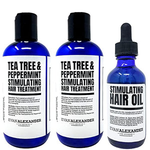 Evan Alexander Grooming MY Hair Repair System for Men - Supports Hair Growth and Nourishes the Scalp - Shampoo, Conditioner, and Hair Growth Oil and Follicle Booster Set