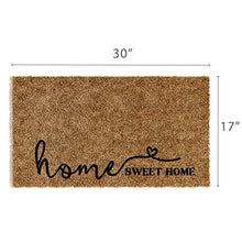 Barnyard Designs 'Home Sweet Home' Doormat Welcome Mat for Outdoors, Large Front Door Entrance Mat, 30x17, Brown