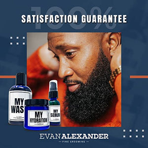 Evan Alexander Grooming MY Beginner’s Beard Kit - Hydrates and Moisturizes - Beard Growth Kit - Simple and Easy Beard Grooming Set - Personal Hygiene Products for Men - Great Fragrance