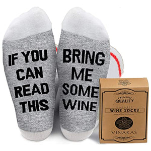 The ONLY GIFT WORTH GIVING WINE GIFTS FOR WOMEN - Wine Accessories Mothers Day Gifts for Mom. If You Can Read This Bring Me Some Wine