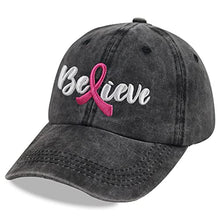 SHANVANKE Breast Cancer Gifts for Women, Breast Cancer Awareness Hat, Survive Pink Ribbon Hope Fight Faith Strength Courage Adjustable Cotton Baseball Cap