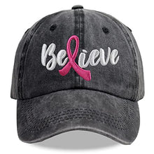 SHANVANKE Breast Cancer Gifts for Women, Breast Cancer Awareness Hat, Survive Pink Ribbon Hope Fight Faith Strength Courage Adjustable Cotton Baseball Cap