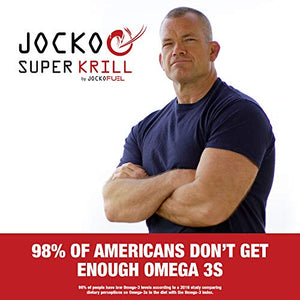 Jocko Fuel Antarctic Krill Oil Omega 3 Fatty Acid Supplements DHA & EPA - 1000mg Softgels - Supports Joints, Mobility & Mental Function (60 Softgels)