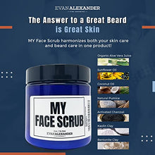 Evan Alexander Grooming MY Face Scrub - Exfoliating Men's Face Scrub - Helps Against Skin Irritation All-Natural Exfoliator Scrub with Pumice, Bentonite Clay and Kaolin Clay - 4 oz