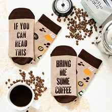 Lavley If You Can Read This, Bring Me... Funny Novelty Socks For Men and Women (US, Alpha, One Size, Regular, Regular, Coffee)